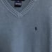 Vintage Polo Sport Ralph Lauren light blue V neck Sweater