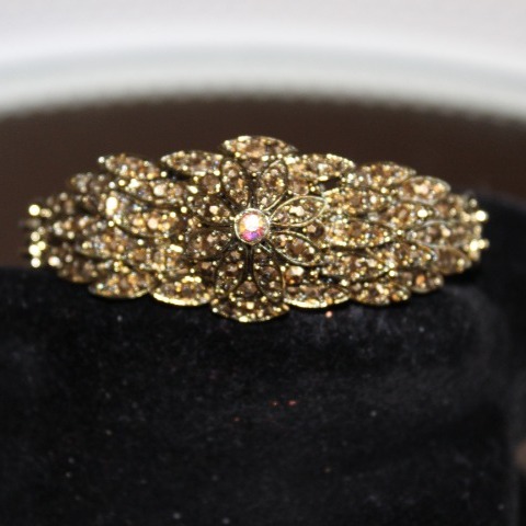Signed Vintage Hollycraft Gold Bangle Circa 1950's