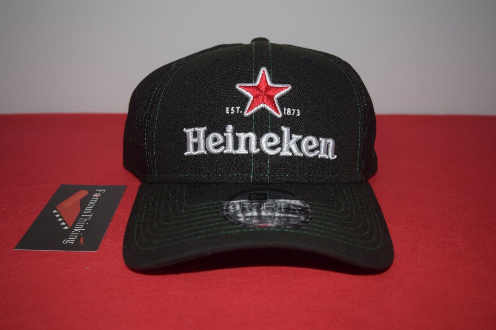 New Era Heineken Beer Hat 9Forty ULTRA RARE not Pabst Bud Coors Neon