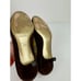 Emilio Pucci Womens Pumps 37.5 Brown Multi Print Suede Silk Bow Kitten Heel RARE