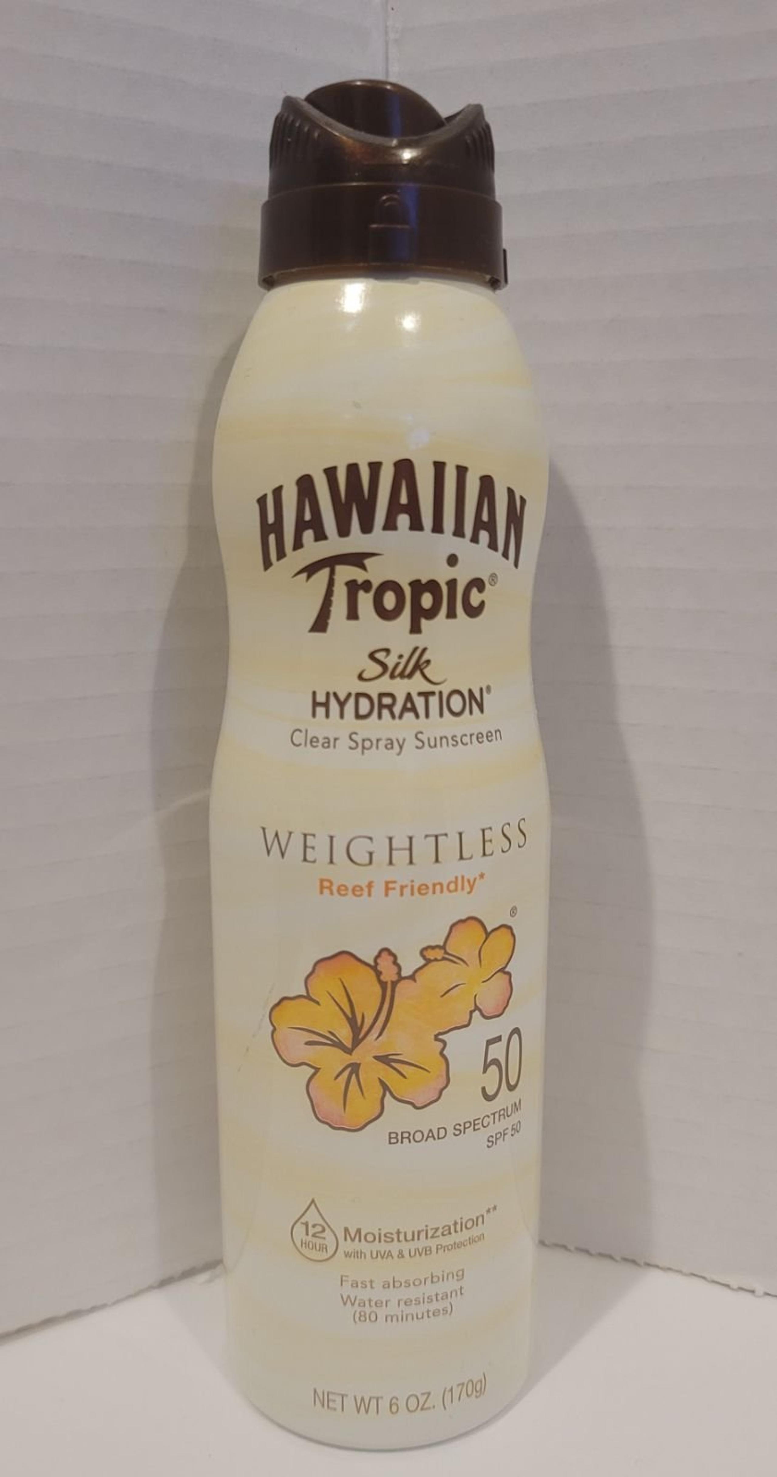 Hawaiian Tropic Silk Hydration Weightless Sunscreen Spray SPF