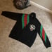 Gucci tiger face embroidered track jacket zip up