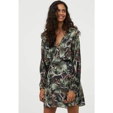 Johanna Ortiz x H&M Patterned Dress With Flounce size XL