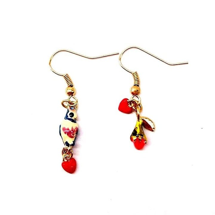 Les Nereides Tit And Rosebud Earrings