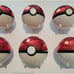 1999 Pokemon 23K Gold Plated Special Edition Cards and PokeBalls w/ COA Set of 6