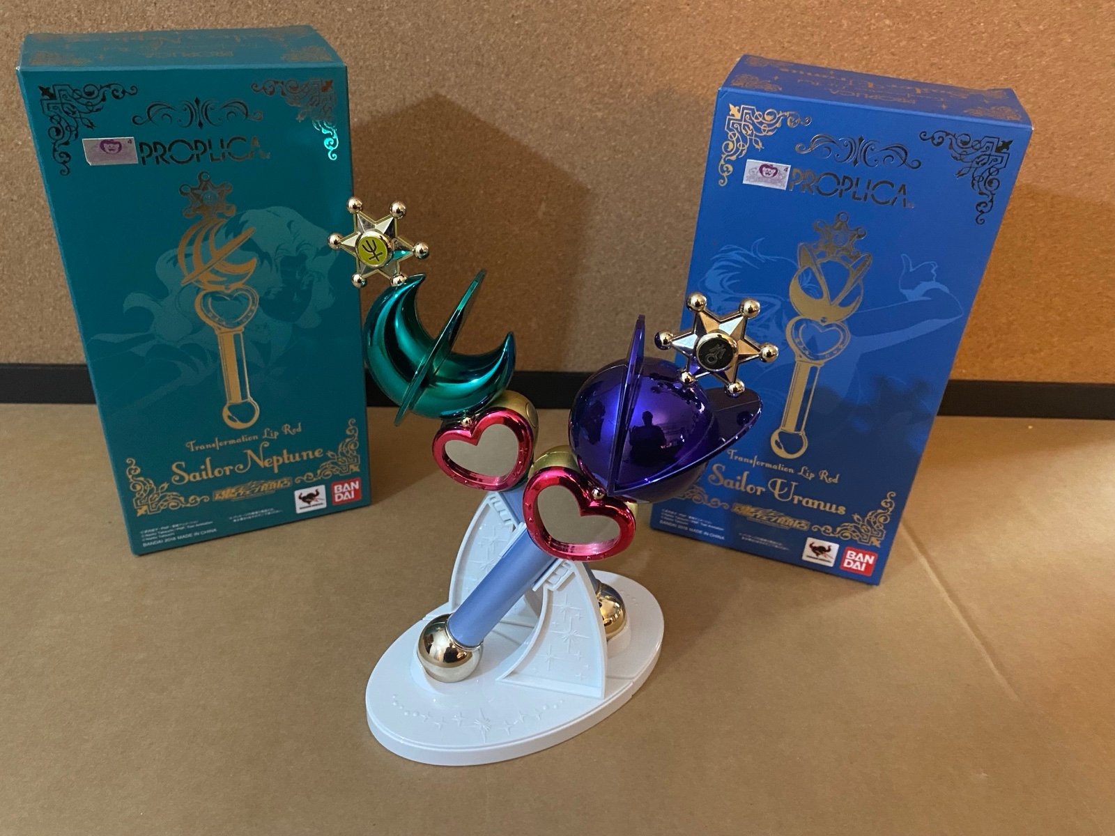 Sailor Uranus and Sailor Neptune Lip Rods Proplicas