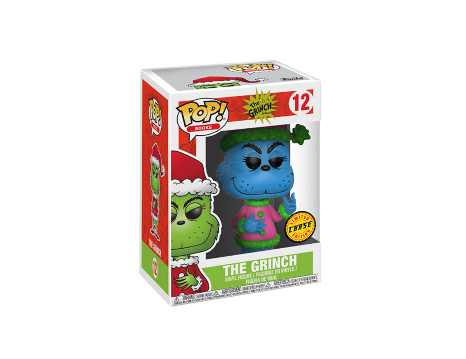 Funko POP! Books - The Grinch (Common + Chase) #12 with Soft Protectors (B6)