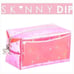 SkinnyDip London Signature Barbie Logo Head Iridescent Clear Pouch