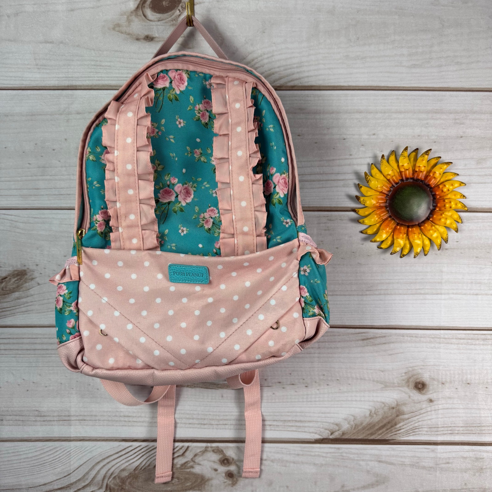 posh peanut theresa girls' floral backpack