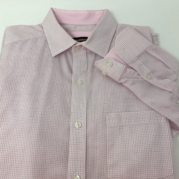 Pink Johnston &Murphy Casual Dress Shirt