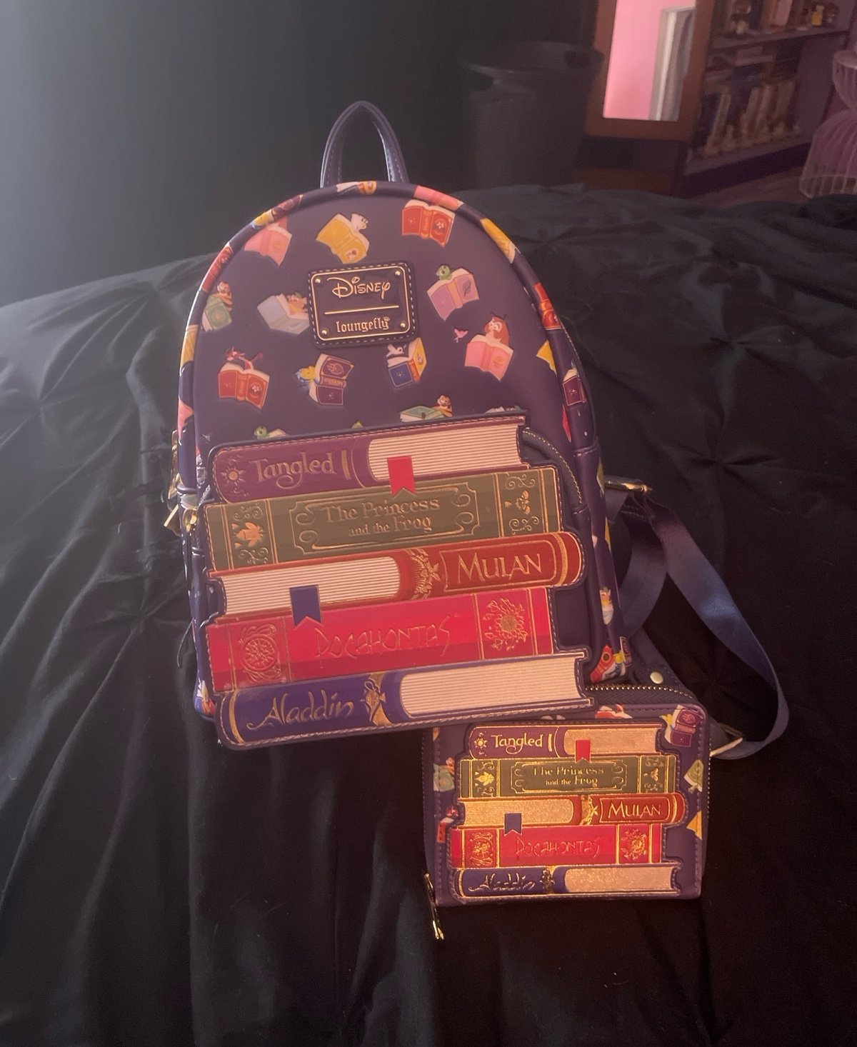 Loungefly Disney Princess Books Backpack AND matching wallet LIMITED SOLD OUT
