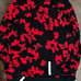 Denim & Flower men’s red and black Butterfly Zip Jacket size S NWT