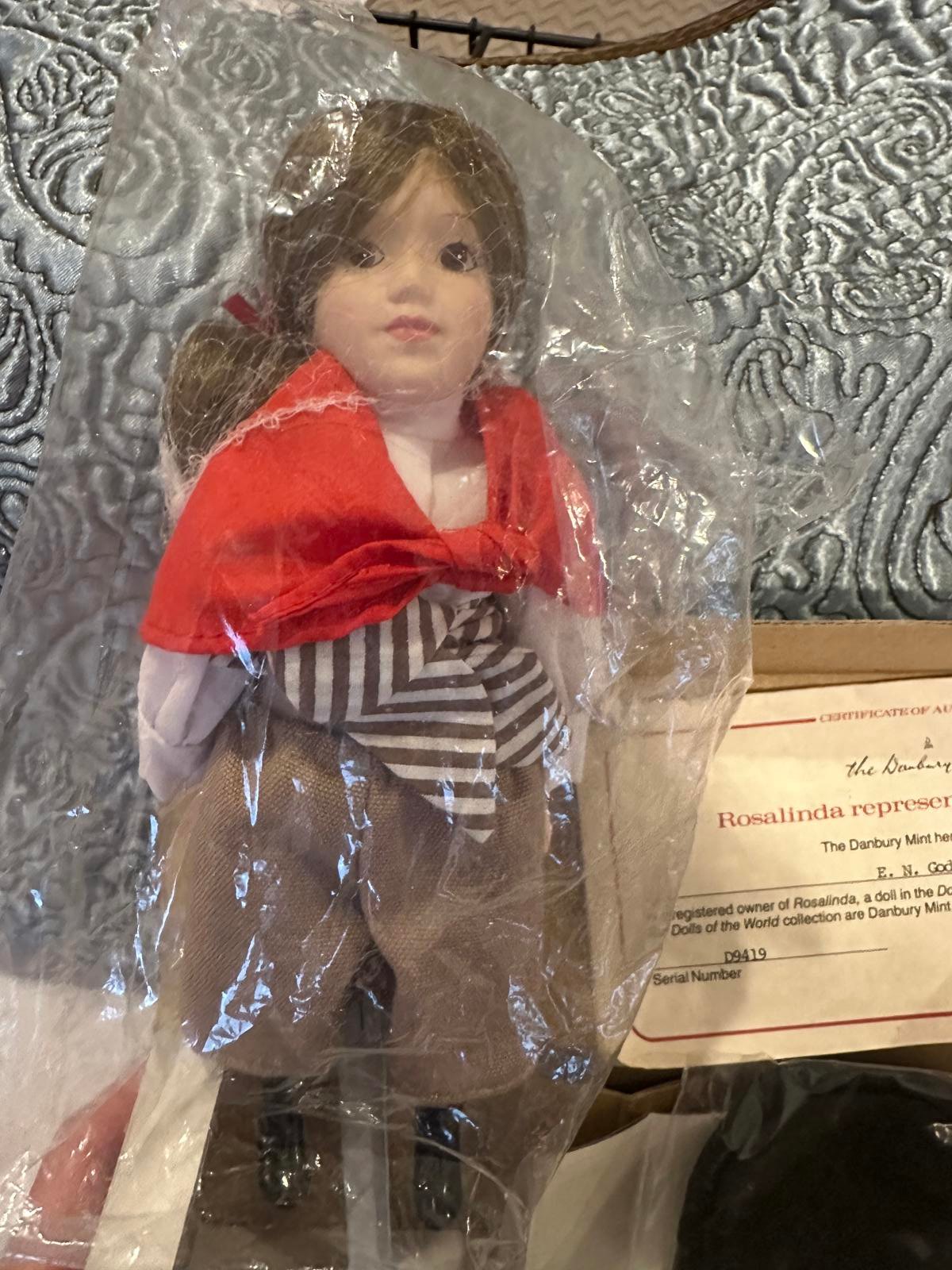 Danbury Mint Rosalinda Doll Representing Argentina