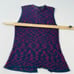 VTG 90s Womens Small Lightweight Crochet Knit Cardigan Sweater Vest