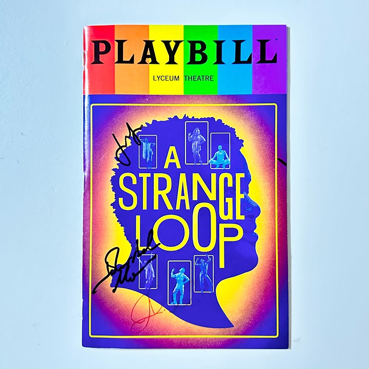 A Strange Loop Cast Signed Pride Playbill - Lyceum Theatre - June 2022