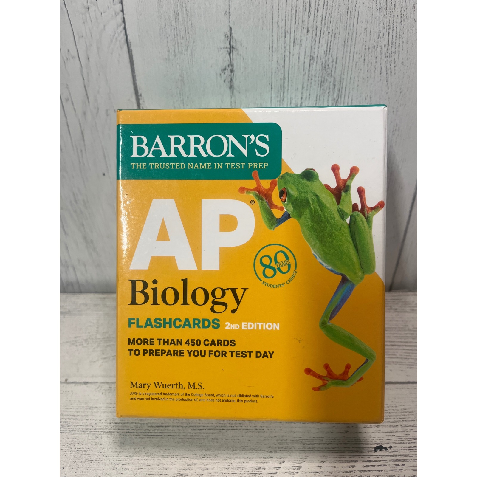 Barrons AP Biology Flashcards 450Ct Test Preparation 2nd Edition