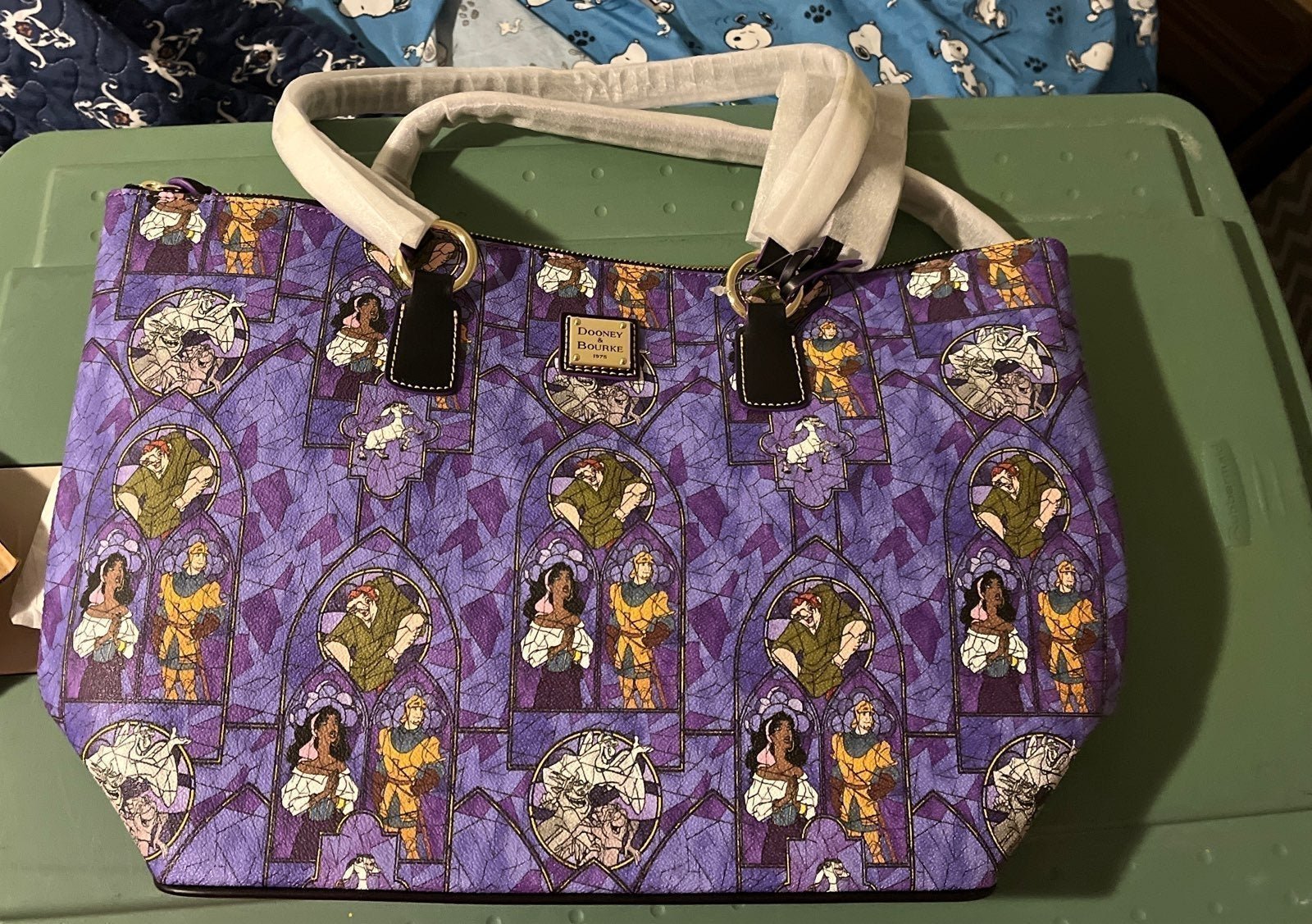 The hunchback of notre dame anniversary dooney & bourke tote bag new disney