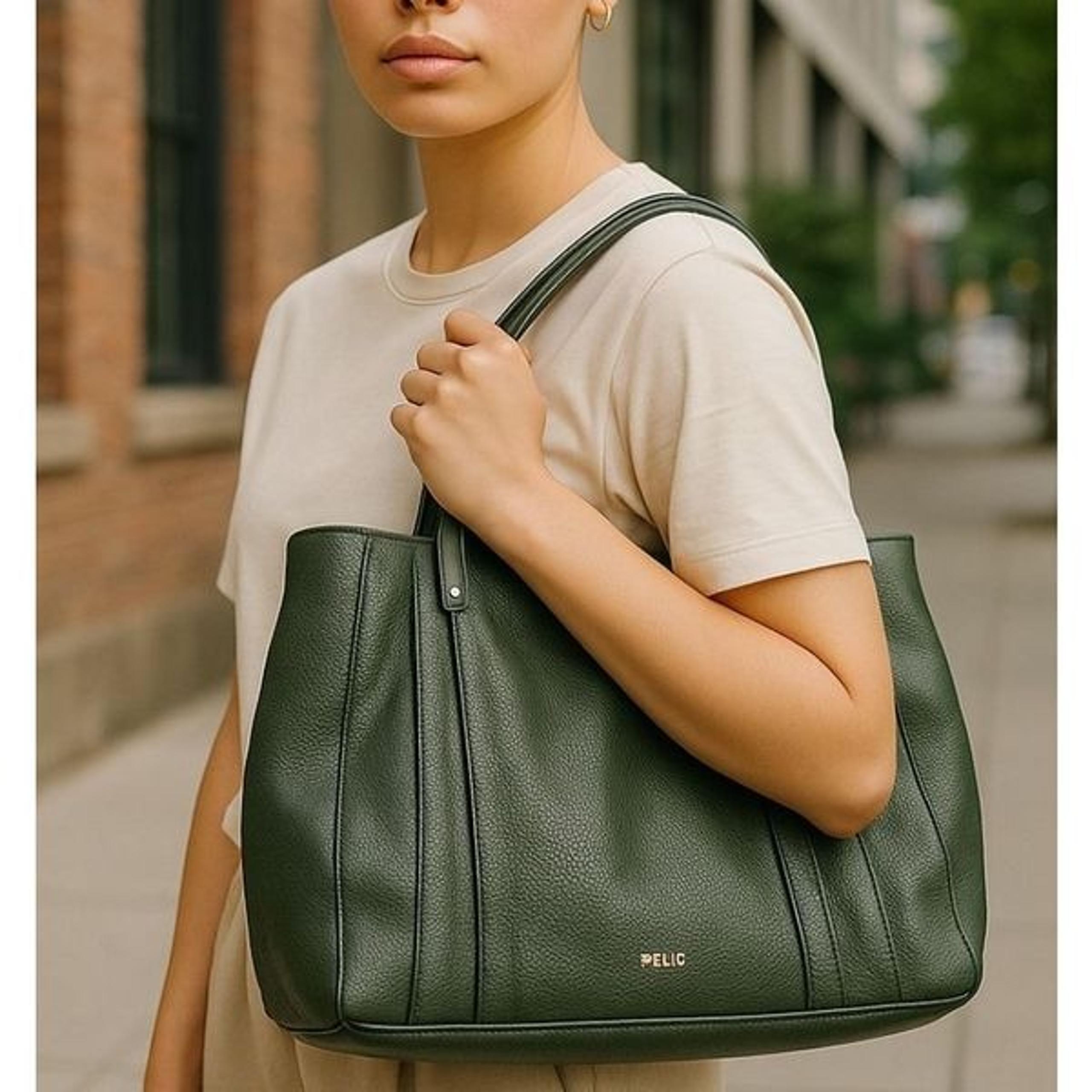 RELIC by Fossil Purse Women's Dark Green Bailey Double Shoulder Shoulder Handbag