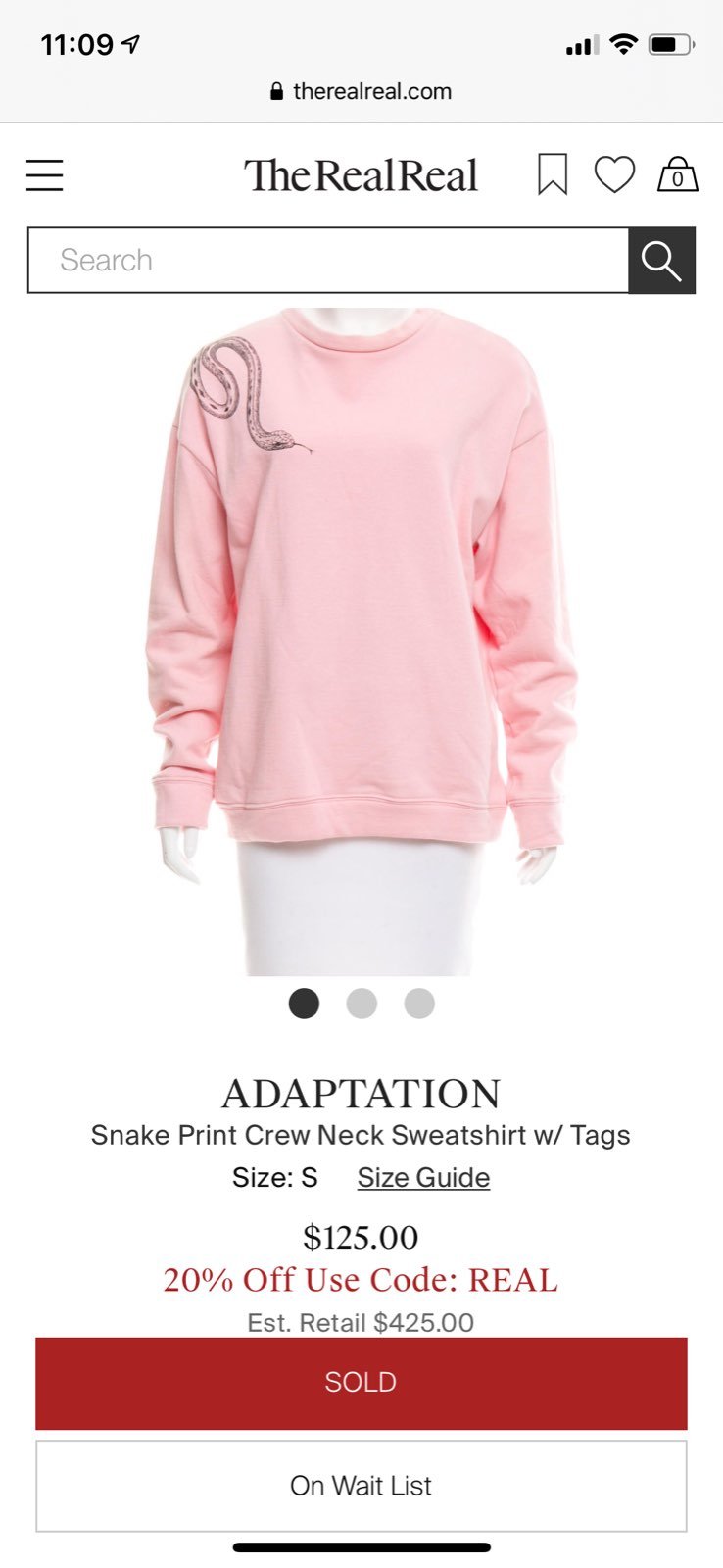 Adaptation Snake Crewneck