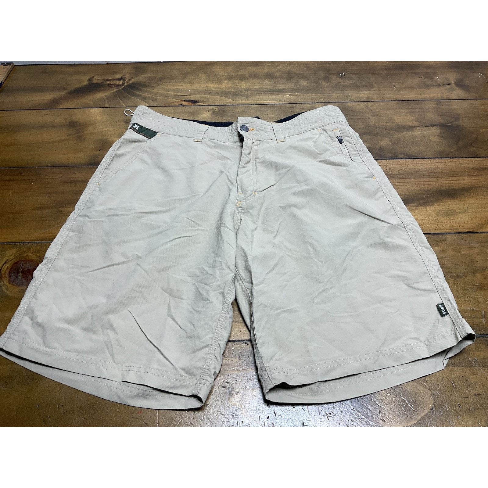 Howler Bros Men's Size 34 Horizon Hybrid Shorts 2.0 Khaki Nylon 10