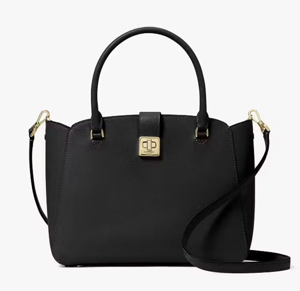 Kate Spade Phoebe Medium Satchel Black Leather Satchel