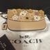 Coach tearose glovetann wristlet RARE