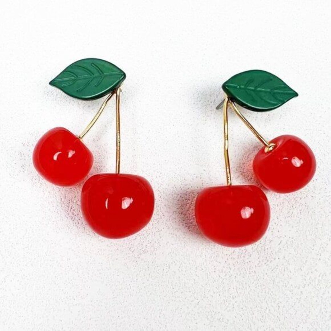 Brand New. 158 Lele Sadoughi Cherry Post Earring