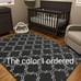 Shag Area Rug for Living Room, 4x6 Memory Foam Rugs