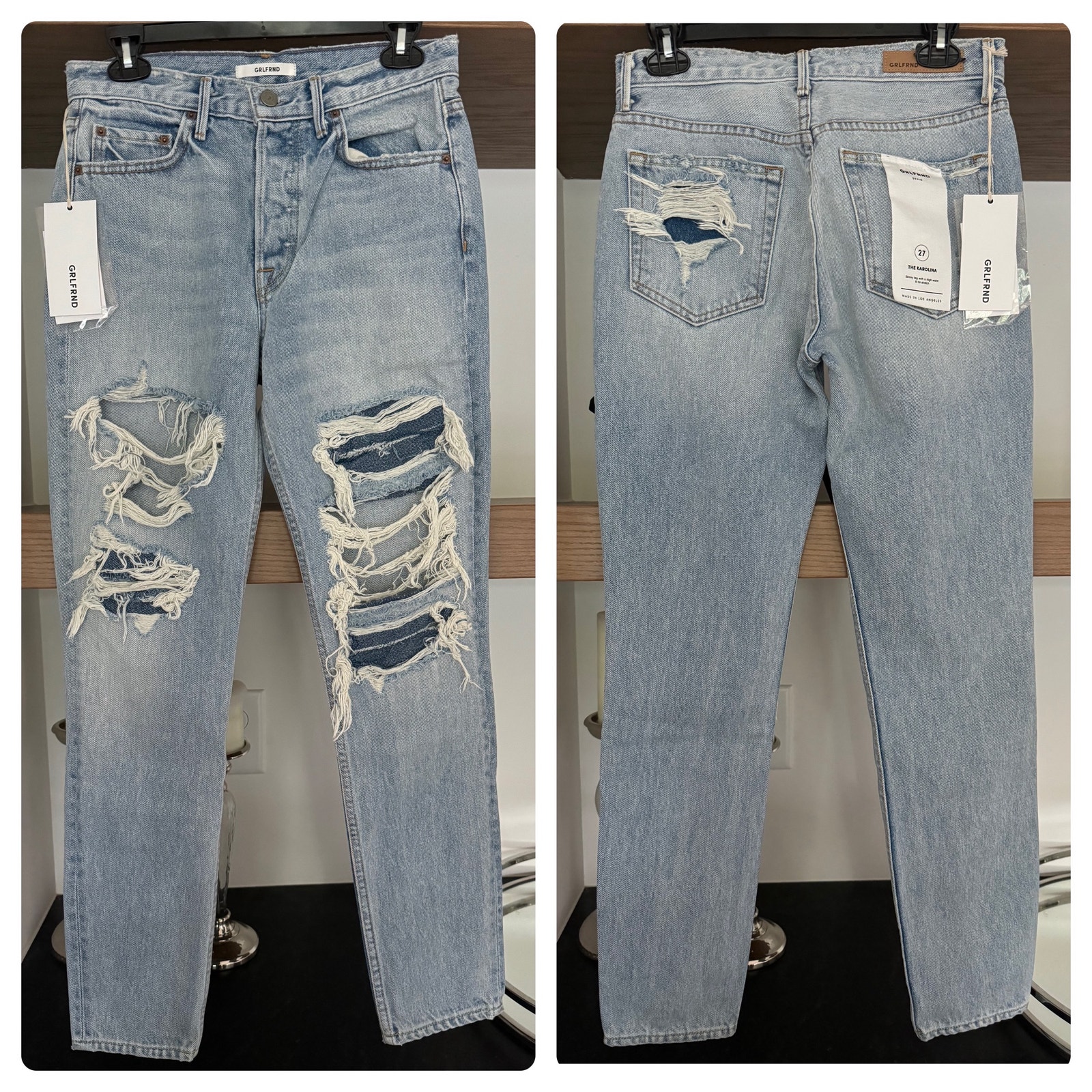 GRLFRND The Karolina Distressed Jeans
