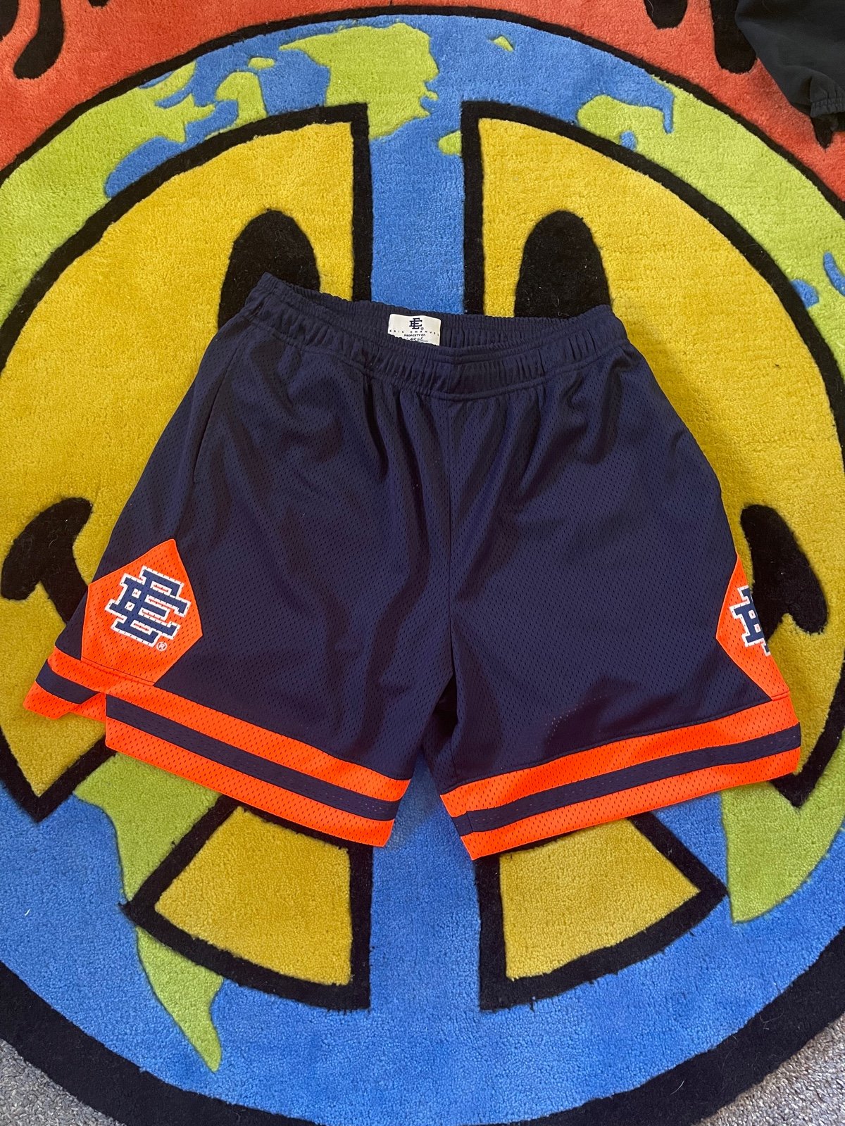 Eric Emanuel Navy/Orange EE Basic Short V2 *Large*