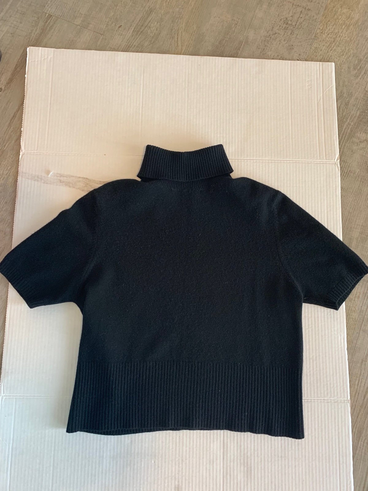 Paradox women’s black cashmere blend turtleneck sweater size Large