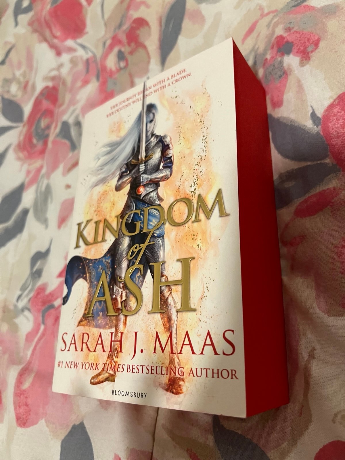 SIGNED Waterstones Kingdom of Ash Sprayed Edges Paperback