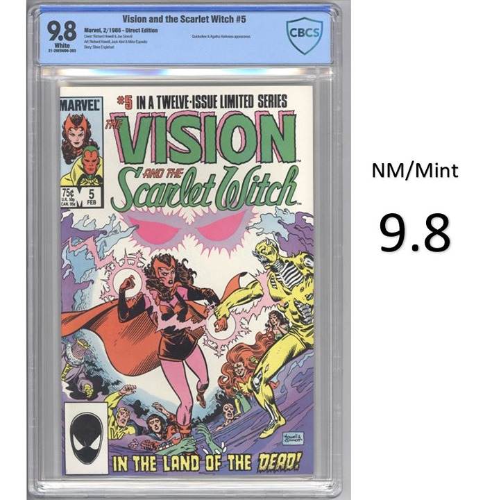 Vision and the Scarlet Witch #5 - Wanda in Land of the Dead -CBCS 9.8 - New Slab