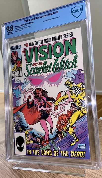 Vision and the Scarlet Witch #5 - Wanda in Land of the Dead -CBCS 9.8 - New Slab - detail