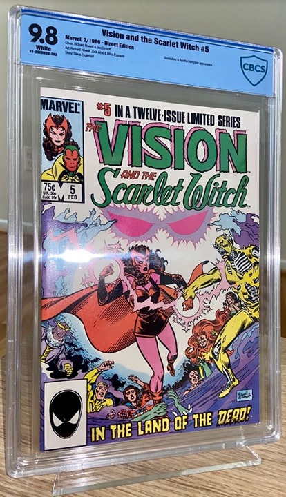 Vision and the Scarlet Witch #5 - Wanda in Land of the Dead -CBCS 9.8 - New Slab - detail