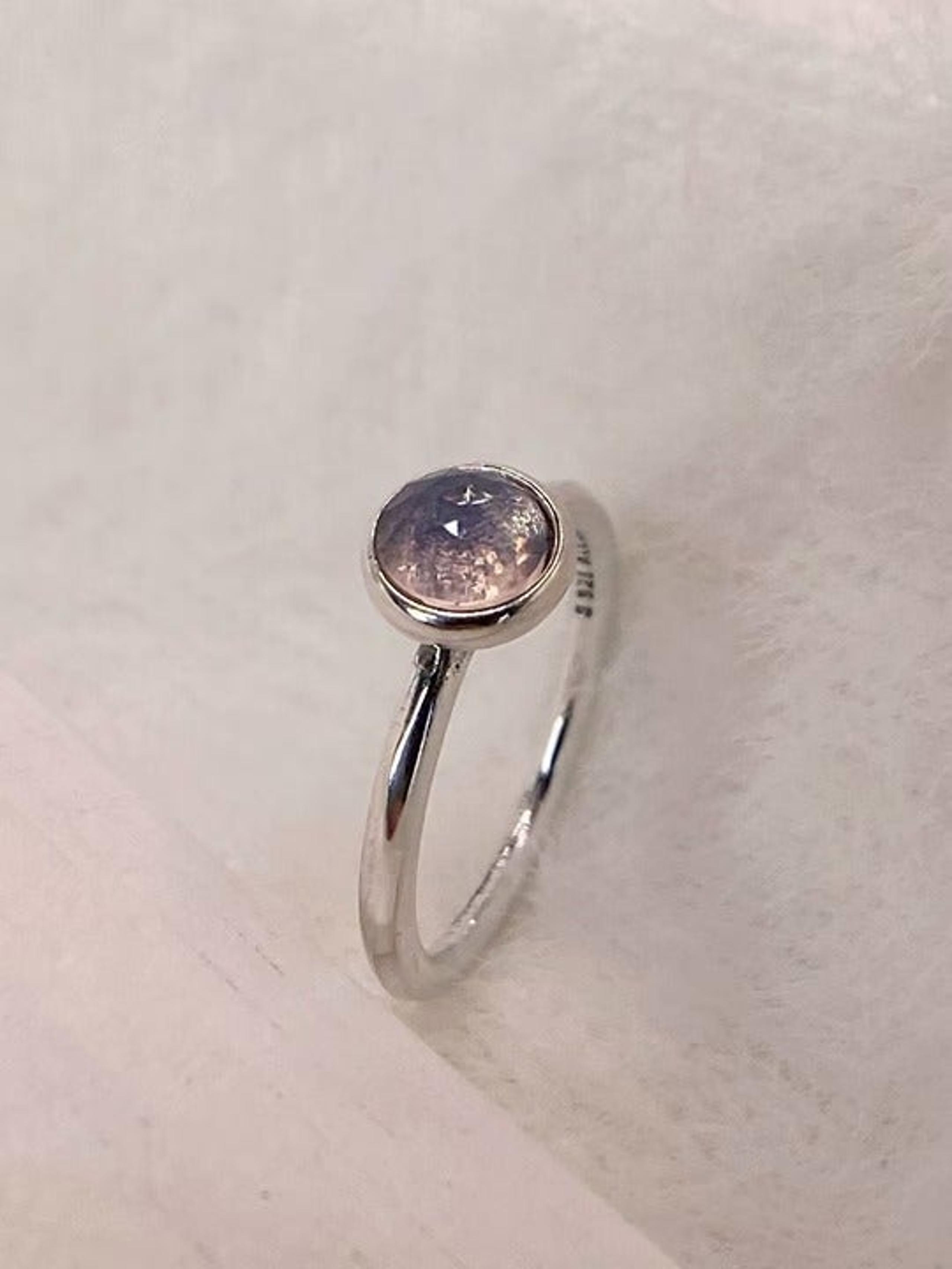 Authentic Pandora Silver Ring Women Drop 191012NOP#58 October Size 8.5