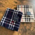 Brand New ★BURBERRY★ 2-Piece Towel Handkerchief Set, Nova Check, Navy & Beige