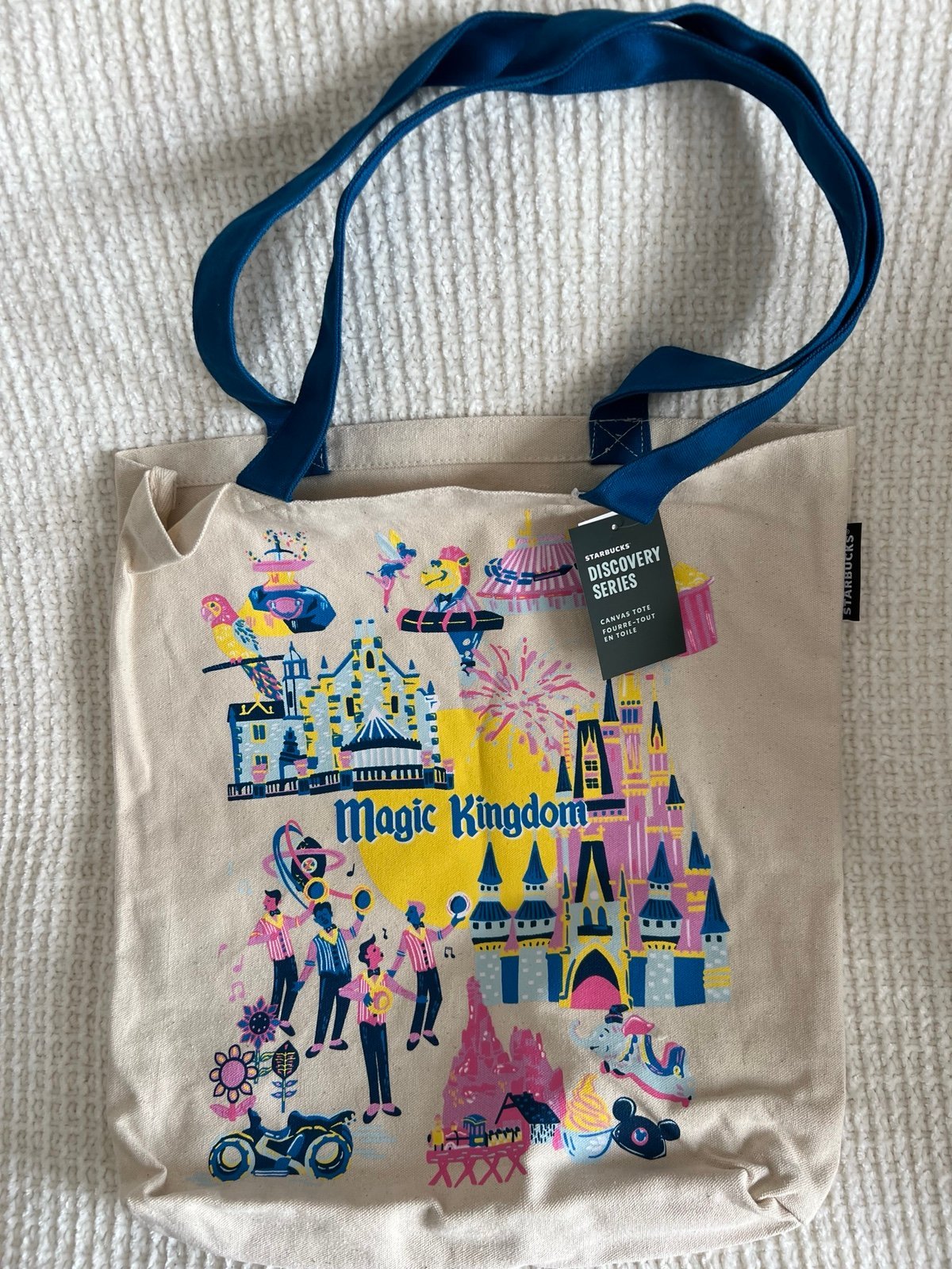 2024 Walt Disney World Magic Kingdom Starbucks Discovery Series Tote Bag