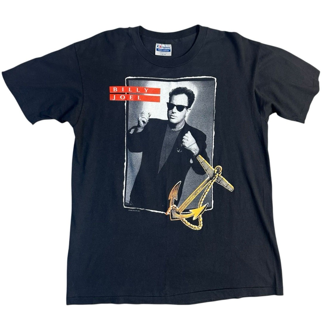 Billy Joel Storm Front Tour Concert T-Shirt Vintage 1989-1990 Single Stitch USA