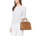 Brown Michael kors Selma studded leather satchel large purse