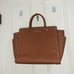 Brown Michael kors Selma studded leather satchel large purse