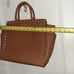 Brown Michael kors Selma studded leather satchel large purse