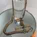 Vintage Simmons Gold Plated T Bar Pocket Watch Fob Chain 12 Long