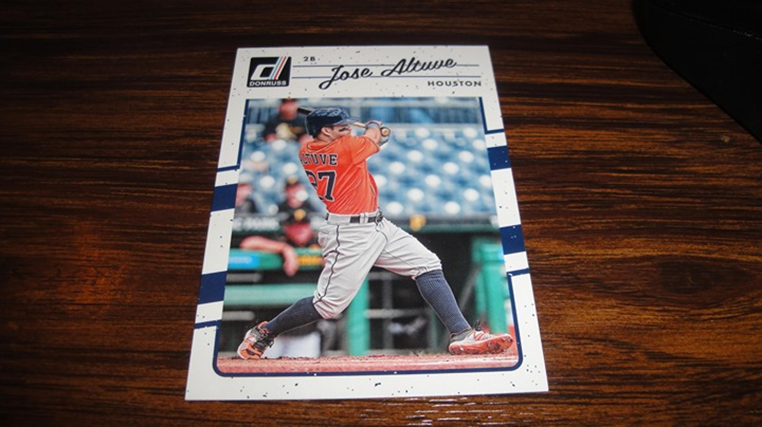 2017 Panini Donruss - Baseball Trading Card #97.1 - Jose Altuve (Batting) Astros