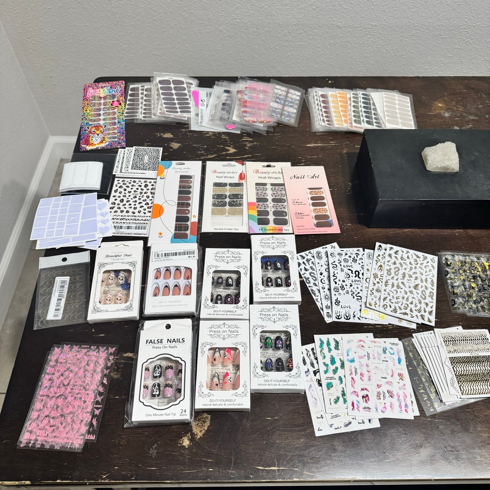 HUGE BULK NAIL POLISH STICKERS, WRAPS 130 items