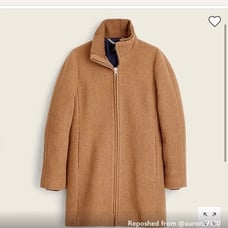 J Crew Lodge Coat size 2 Petite Hthr Acorn