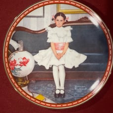 Norman Rockwell “studies of girlhood” 3 plate collection