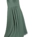 Azazie Eucalyptus Chiffon Shirred Bodice Floor Length Formal Gown Pockets Size M