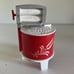 Wringer washer salt and pepper shaker and sugar bowl, old washing machine s&p
