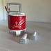 Wringer washer salt and pepper shaker and sugar bowl, old washing machine s&p